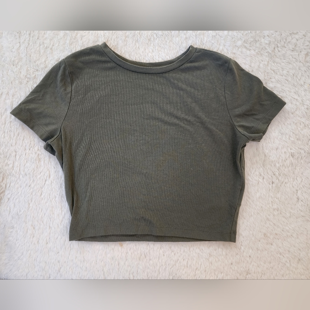 Dark green crop top